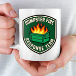 Custom Name Dumpster Fire Response Team Gifts - Personalized Scrabble Mug - Officially A Hot Mess