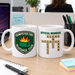 Custom Name Dumpster Fire Response Team Gifts - Personalized Scrabble Mug - Officially A Hot Mess
