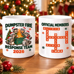 Custom Name Christmas Gifts for Dumpster Fire Response Team - Personalized Scrabble Mug - We Handle The Hot Mess