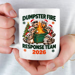 Custom Name Christmas Gifts for Dumpster Fire Response Team - Personalized Scrabble Mug - We Handle The Hot Mess