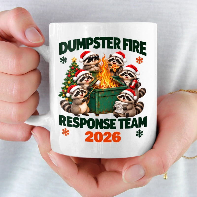 Custom Name Christmas Gifts for Dumpster Fire Response Team - Personalized Scrabble Mug - We Handle The Hot Mess