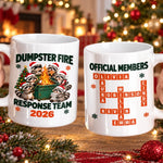 Custom Name Christmas Gifts for Dumpster Fire Response Team - Personalized Scrabble Mug - We Handle The Hot Mess