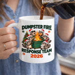 Custom Name Christmas Gifts for Dumpster Fire Response Team - Personalized Scrabble Mug - We Handle The Hot Mess