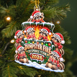 Custom Name Christmas Gifts for Dumpster Fire Response Team - Personalized Acrylic Ornament - For This Year