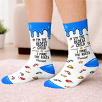 Custom Name Christmas Gifts for Siblings - Personalized Tube Socks - The Rules