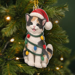 Custom Pet Photo Christmas Gifts - Personalized Pet Ornament - Santa Paws Is Coming