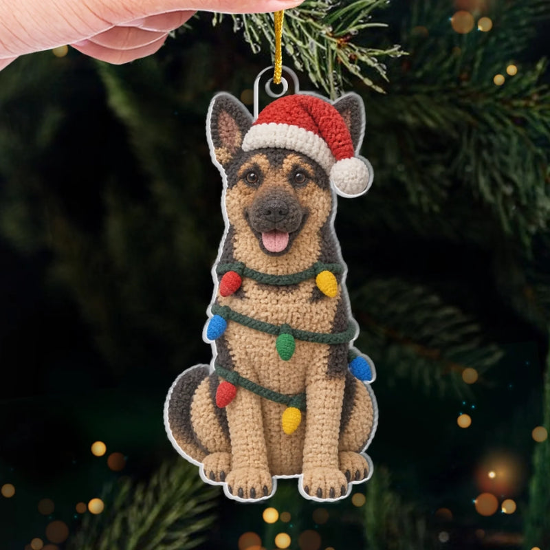 Custom Pet Photo Christmas Gifts - Personalized Pet Ornament - Santa Paws Is Coming