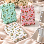 Custom Name Floral Gifts For Women - Personalized LED Compact Makeup Mirror - Uniqueness