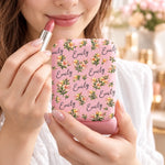 Custom Name Floral Gifts For Women - Personalized LED Compact Makeup Mirror - Uniqueness