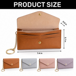 Custom Name Daughter Gifts - Personalized Leather Envelope Wallet - Always My Little Girl