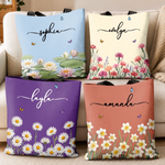 Custom Name Floral Butterfly Design - Personalized All-Over Print Tote Bag - A Life In Full Bloom