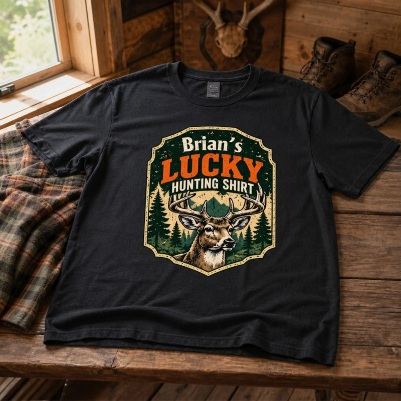 Personalized Unisex T-shirt, Sweatshirt, Hoodie –  Gift For Hunting Lovers – Born To Hunt Lucky