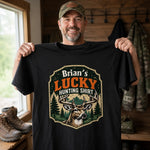 Personalized Unisex T-shirt, Sweatshirt, Hoodie –  Gift For Hunting Lovers – Born To Hunt Lucky