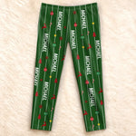 Custom Name Christmas Morning Matching Family Sleepwear - Personalized Pajamas Pants - Striped Christmas