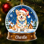 Custom Name Christmas Gifts for Dog Lovers - Personalized Acrylic Ornament - Merry Season Activated