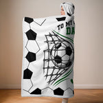 Custom Name Soccer Gifts For Grandson - Personalized Wearable Blanket Hoodie - You Are Stronger Than You Think