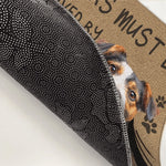 Custom Name Dog Approval Decor For Dog Lovers - Personalized Photo Doormat - Entry Requires A Tail Wag