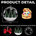 Custom Name Christmas Squish Character Gifts for Kids - Personalized 3D Acrylic Ball Ornament - Merry Squishmas