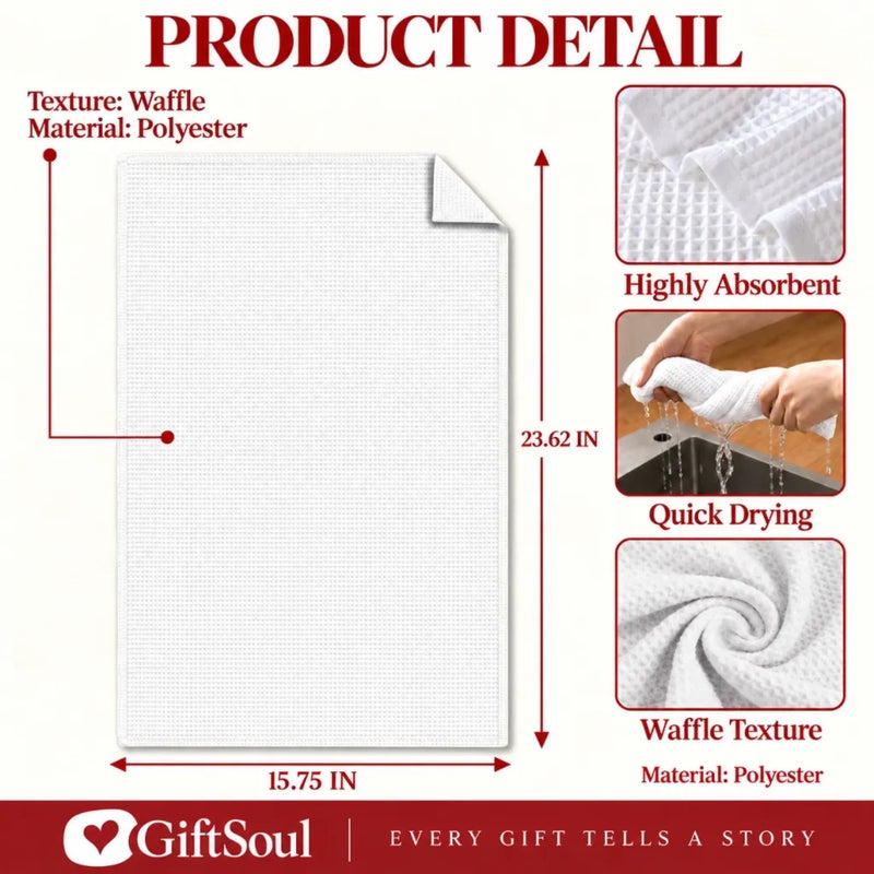 Custom Name Sewing Machine Gifts for Seamstresses, Sewing Enthusiasts - Personalized Kitchen Towel - She Believed She Could