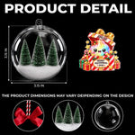 Custom Name Squishy Christmas Gifts for Kids - Personalized 3D Acrylic Ball Ornament - Kind Of Fun