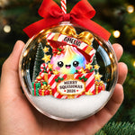 Custom Name Squishy Christmas Gifts for Kids - Personalized 3D Acrylic Ball Ornament - Kind Of Fun