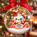 Custom Name Squishy Christmas Gifts for Kids - Personalized 3D Acrylic Ball Ornament - Kind Of Fun