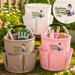 Custom Name Gardening Is My Therapy Gifts for Women - Personalized Gardening Tool Bag