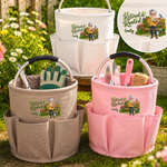 Custom Name Retired & Rooted Gifts for Retirees - Personalized Gardening Tool Bag