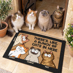 Custom Name Funny Cat Squad Gifts For Cat Lovers - Personalized Doormat - Welcome To The Cat Invasion