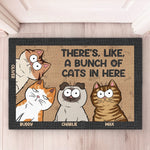Custom Name Funny Cat Squad Gifts For Cat Lovers - Personalized Doormat - Welcome To The Cat Invasion