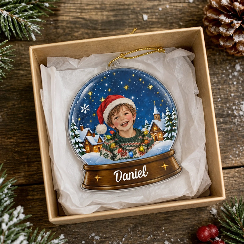 Custom Name Christmas Gifts for Kids - Personalized Acrylic Ornament - Big Wonder