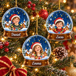 Custom Name Christmas Gifts for Kids - Personalized Acrylic Ornament - Big Wonder