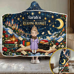 Custom Name Fantasy Reading Gifts for Book Lovers - Personalized Wearable Blanket Hoodie - Between Pages