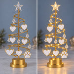 Elegant Star Tree with Hanging Ornaments - Christmas Tree Lights