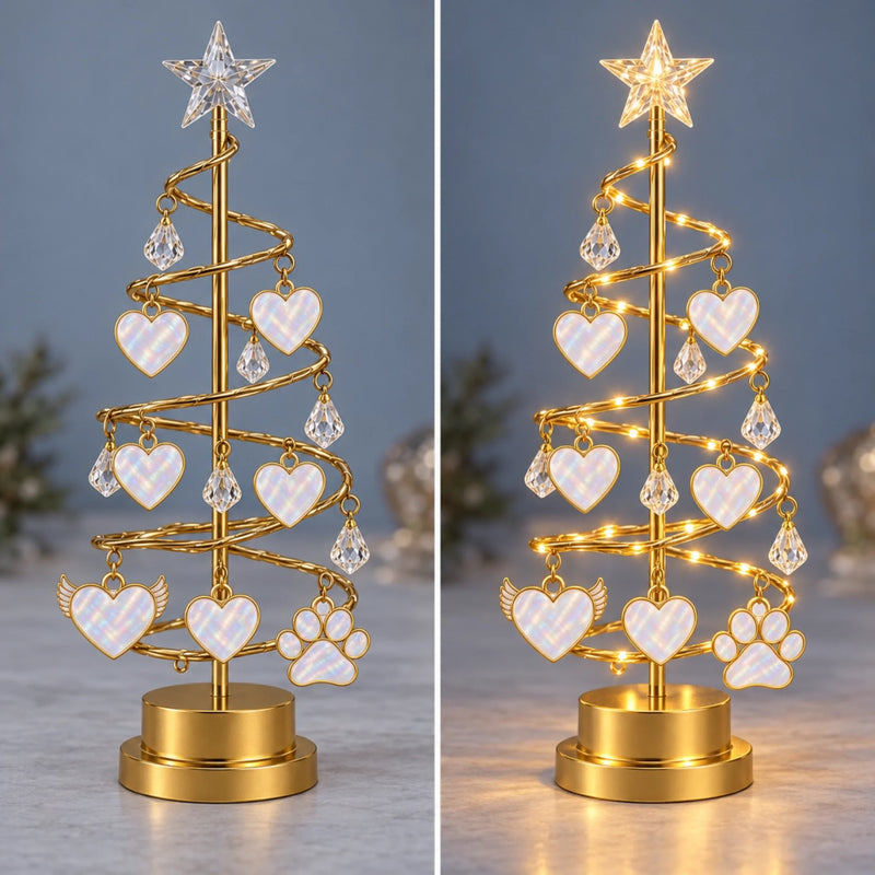 Elegant Star Tree with Hanging Ornaments - Christmas Tree Lights