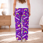 Custom Name Art Supplies Gifts for Girls - Personalized Pajama Pants - Rainbow