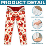 Custom Funny Christmas Gift Reveal Pajamas For Men - Personalized Pajama Pants - Novelty Pajama