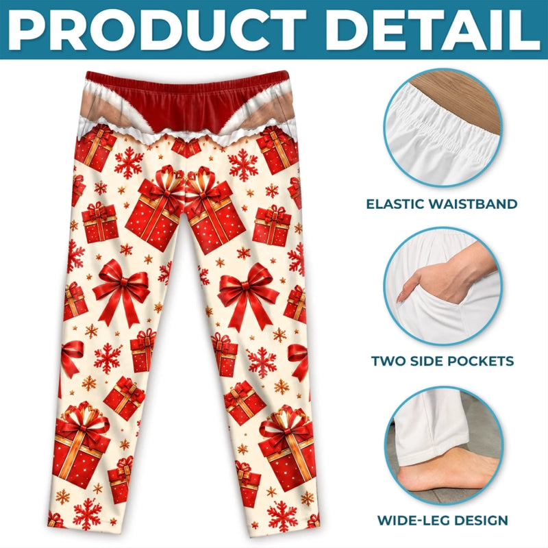 Custom Funny Christmas Gift Reveal Pajamas For Men - Personalized Pajama Pants - Novelty Pajama