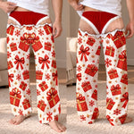 Custom Funny Christmas Gift Reveal Pajamas For Men - Personalized Pajama Pants - Novelty Pajama