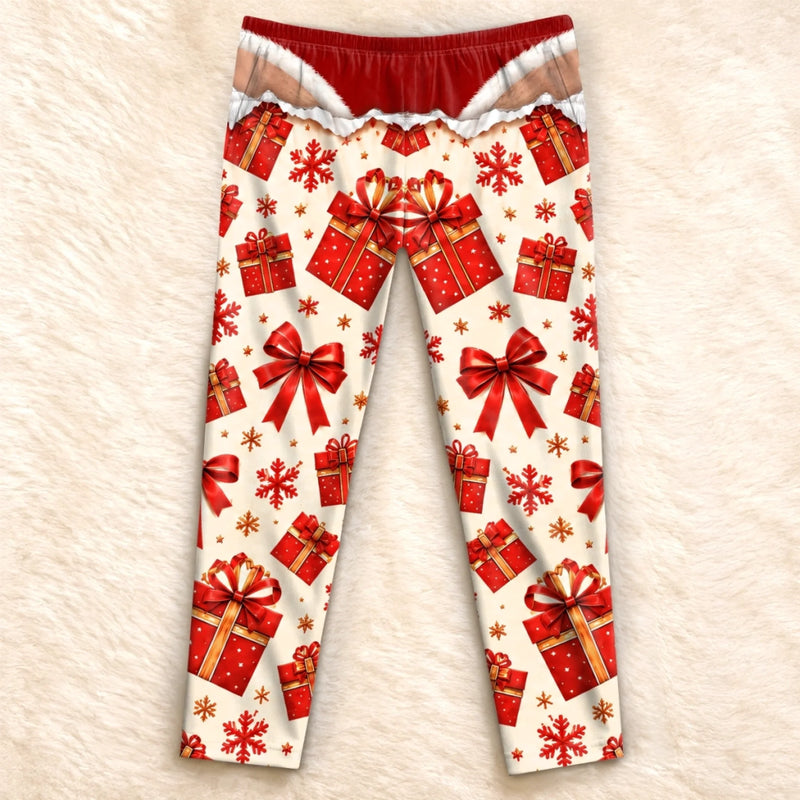 Custom Funny Christmas Gift Reveal Pajamas For Men - Personalized Pajama Pants - Novelty Pajama