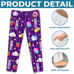 Custom Name Cute Squishy Gifts for Girls - Personalized Pajama Pants - Cheerful Choice
