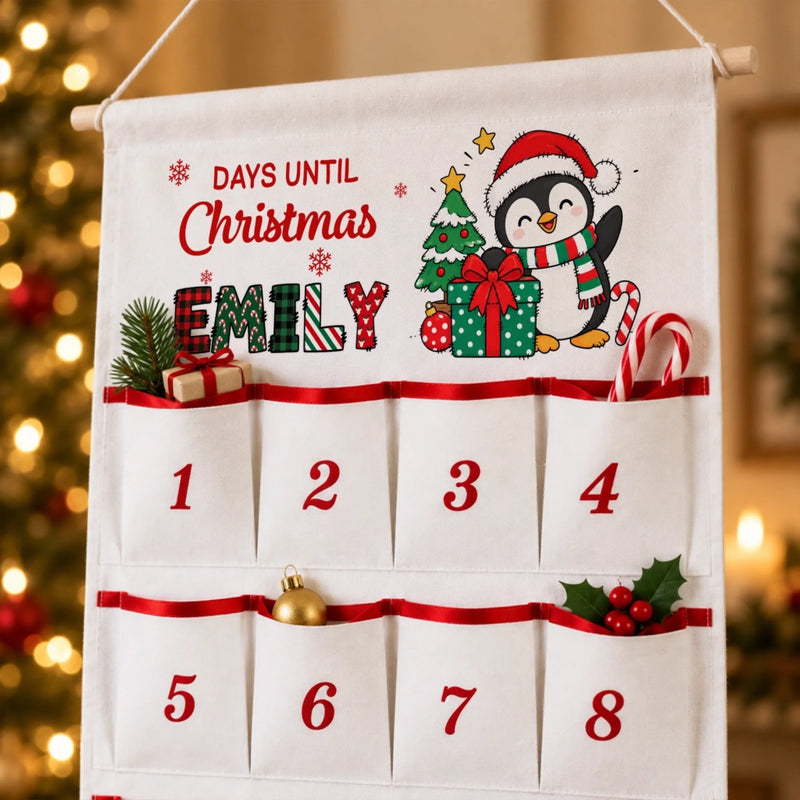 Custom Christmas Countdown Gifts For Kids - Personalized Advent Calendar - Christmas Is Almost Here