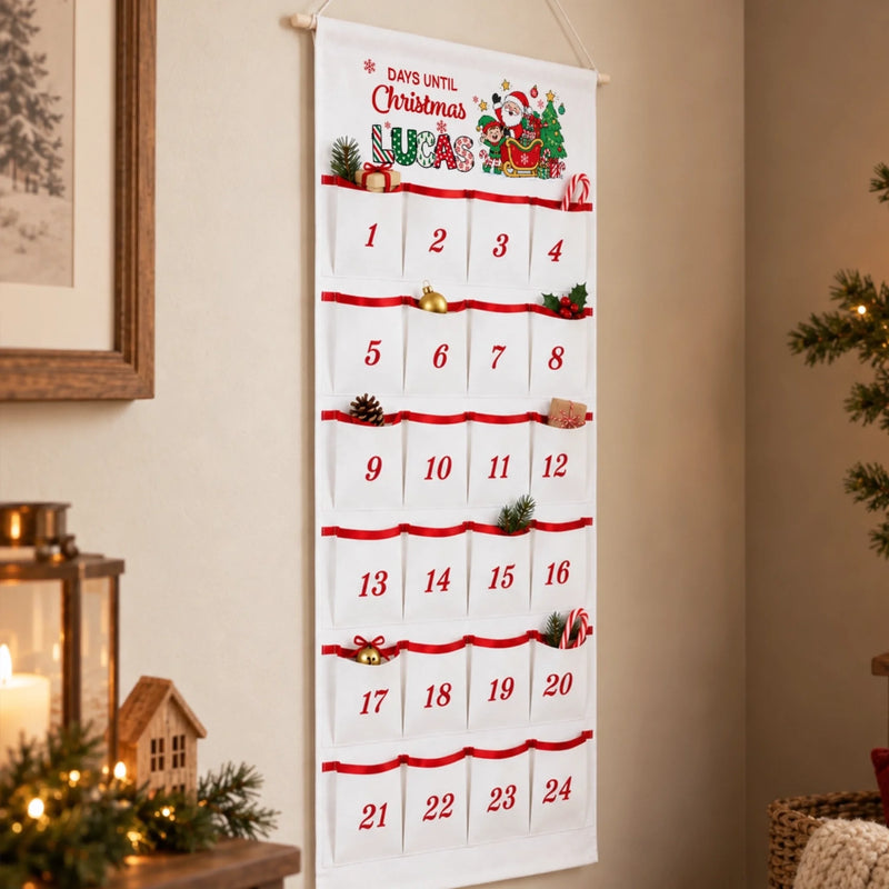 Custom Christmas Countdown Gifts For Kids - Personalized Advent Calendar - Christmas Is Almost Here