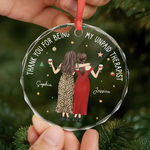 Personalized Glass Ornament - Christmas Gift For Bestie, Best Friend & Sister - We’re The Perfect Mess