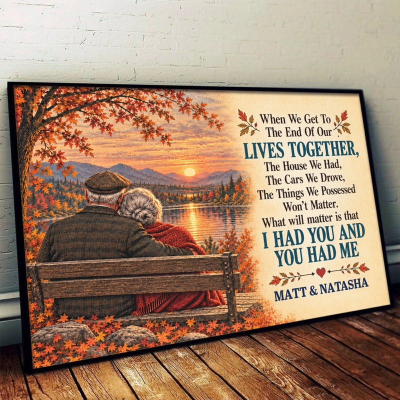 Custom Name Autumn Anniversary Love Keepsake - Personalized Poster - Not Matter