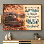Custom Name Autumn Anniversary Love Keepsake - Personalized Poster - Not Matter