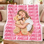 Custom Photo Name Gifts for Kids - Personalized Blanket - Sweet Dream
