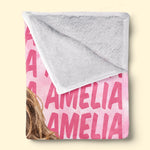 Custom Photo Name Gifts for Kids - Personalized Blanket - Sweet Dream