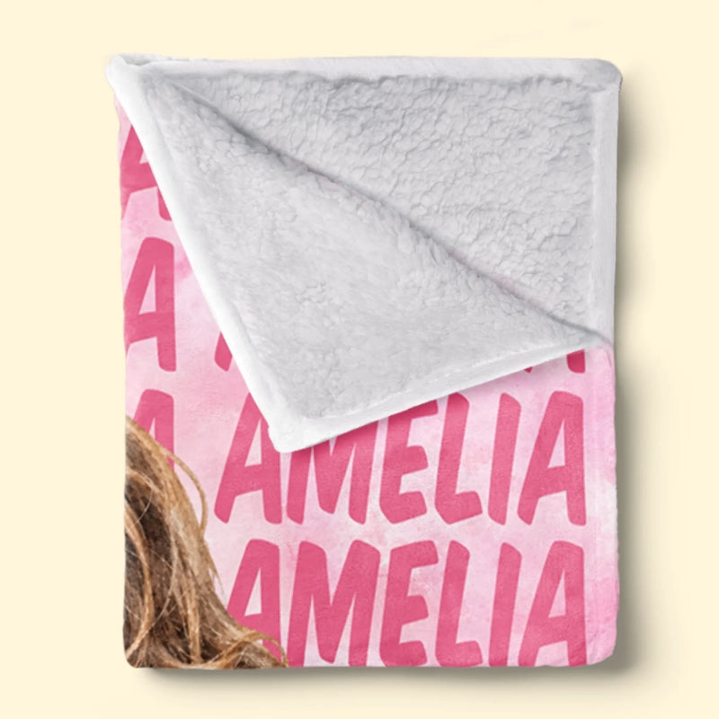 Custom Photo Name Gifts for Kids - Personalized Blanket - Sweet Dream