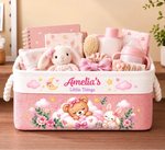 Custom Name Cute Kids Toy Storage Gifts - Personalized Storage Basket - Where Sweet Dreams Begin